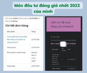 Món đầu tư đáng giá nhất 2022 của mình